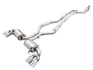 BMW 3 Series Performance Exhaust - AWE Tuning - Cat Back - Chrome Silver - `19-`27